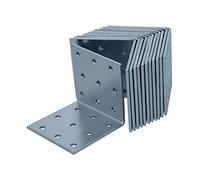 HELPMATE - 12 staffe angolari perforate 60x60x60 mm - Squadrette angolari per pannelli zincate e passivate blu - Connettore per legno con protezione anticorrosiva eccellente - Angolo forato