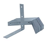 HELPMATE - 24 pezzi angolari a sedia 120x120x20 mm - Connettore galvanizzato blu senza cromo VI - Sostegni angolo per mobili con protezione corrosiva eccellente, stabili & durevoli - Montaggio facile