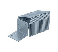 HELPMATE - 24 staffe angolari perforate 40x40x40 mm - Squadrette angolari per pannelli zincate e passivate blu - Connettore per legno con protezione anticorrosiva eccellente - Angolo forato