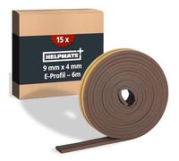 HELPMATE - Guarnizione a profilo E 9x4mm - 6m - Per una fessura di 2-3,5mm