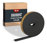 HELPMATE - Guarnizione a profilo P 9x5,5mm - 18m - Per fessure da 2,5 a 5mm