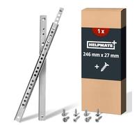 HELPMATE - Guide per cassetti 27mm x 246mm - 1 paio - Acciaio zincato