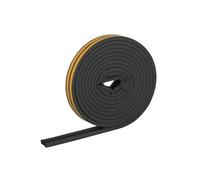 HELPMATE - Nastro sigillante autoadesivo per finestre e porte - Guarnizione per isolare fessure da 2,5 a 5 mm - Nastro 9 x 5,5 mm (Profilo P | 12 metri | Nero)