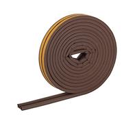 HELPMATE - Nastro sigillante autoadesivo per finestre e porte - Guarnizione per isolare fessure da 2,5 a 5 mm - Nastro 9 x 5,5 mm (Profilo P | 6 metri | Marrone)