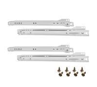 HELPMATE Set di 4 guide per cassetti, 300 mm, 2 paia, per cassetti, estraibili per cassetti, con materiale di fissaggio incluso