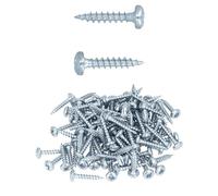HELPMATE - Viti di collegamento per legno 4,0 x 20 zincate galvanicamente - 100 viti universali con attacco PZ2 e filettatura completa - Per il fissaggio di raccordi su legno