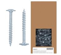 HELPMATE - Viti di collegamento per legno a testa piatta 4,5 x 40 mm, zincate - Confezione da 250 viti per legno con attacco PZ2 e intaglio - per il fissaggio di raccordi metallici al legno