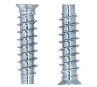 HELPMATE - Viti europee testa svasata 6,3 x 25 zincate galvanicamente - 50 pezzi viti per mobili con impronta PZ 3 e filetto completo - Ideali per legno massello e pannelli in legno