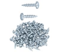 HELPMATE - Viti per connettore per legno 4,0 x 16 zincate galvanicamente - 100 viti universali con attacco PZ2 e filettatura completa - Per il fissaggio di raccordi su legno