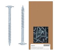 HELPMATE - Viti per giunzioni in legno testa larga 4,5x50 zincate galvanicamente - 250 pezzi Viti per legno con innesto PZ2 e intaglio di taglio - Per il fissaggio di ferramenta metallica su legno