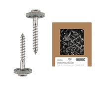HELPMATE - Viti per lamiera 4,5x25 mm - Acciaio inossidabile A2 - 50 pezzi