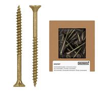 HELPMATE - Viti per legno a testa svasata 4,5x60 mm - Passivate - 125 pezzi