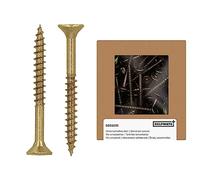 HELPMATE - Viti per legno, testa svasata, 5,0x50 mm - Passivate - 125 pezzi