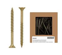 HELPMATE - Viti per legno, testa svasata 5,0x60 mm - Passivate - 100 pezzi