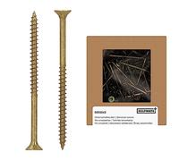 HELPMATE - Viti per legno, testa svasata, 5,0x80 mm - Passivate - 75 pezzi