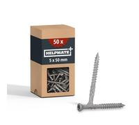 HELPMATE - Viti per terrazze 5x50mm in acciaio inox A2+1 T25 - 50 pezzi