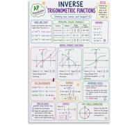 Helps calculus precalculus students memorize common exact values instantly | Color coded layout distinguishes sine cosine tangent inverse relationships visually(Unframed,08x12inch(20x30cm))