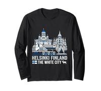 Helsinki Finlandia Viaggio Souvenir Città Regalo Maglia a Manica
