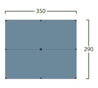 Helsport Bitihorn Superlight Tarp 3,5x2,9m, blu Onesize Blue