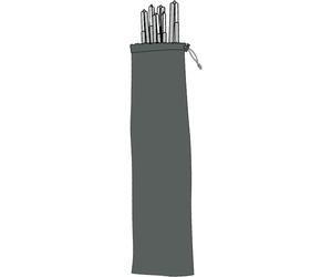 Helsport Pole Set Reinsfjell Pro 2, paleria per tenda Onesize Grey