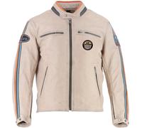 Helstons Ace 10Ans Giacca in pelle moto, beige, Taglia S