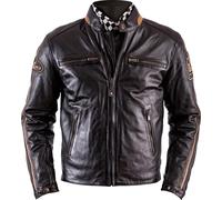 Helstons Ace Rag giacca di pelle marrone M