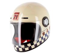Helstons Course Full Face Carbon Casco, beige, taglia XS per maschi