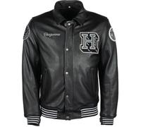 Helstons Cheyenne Giacca in pelle per moto, nero, Taglia S