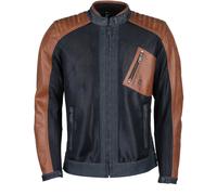 Helstons Colt Air Giacca moto in pelle/tessuto, blu-marrone, taglia M per maschi