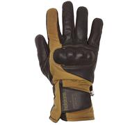 Helstons Curtis Guanti da moto, nero/marrone, Taglia 12