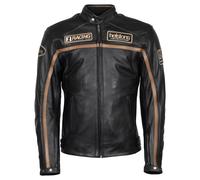 helstons Daytona Giacca In Pelle Nero/Beige XL