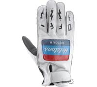 Helstons Detour Guanti da moto, nero-bianco, taglia 2XL per maschi
