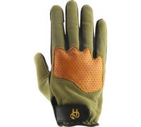Helstons Dune Guanti da moto, verde-arancione, taglia XL per maschi