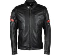 Helstons Elron Giacca in pelle per moto, nero, Taglia XL