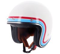 Helstons Freedom Casco Jet, bianco-rosso-blu, taglia M per maschi