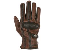 Helston's Guanti da moto Eagle perforati marrone taglia XL per maschi