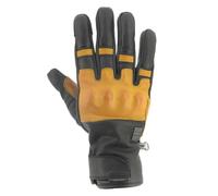 Helstons Wislay Guanti da moto invernali, nero-oro, taglia 2XL per maschi