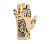 Helstons Kustom Guanti da moto, beige, taglia 3XL per maschi