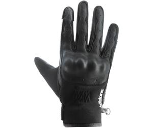 Helstons Go Guanti da moto, nero/nero, Taglia 10