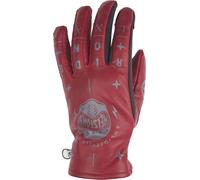 Helstons Grafic Guanti moto invernali, rosso, Taglia 6