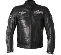 Helstons Indy Giacca in pelle motociclistica, nero, taglia 2XL