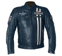 helstons Indy Giacca Pelle Blu/Bianco S