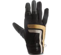 Helstons Jeff Guanti da moto, nero/giallo, Taglia 13