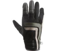 Helstons Jeff Guanti da moto, nero/verde, Taglia 8