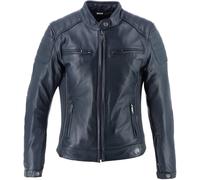 Helstons Jody Giacca in pelle da moto da donna, blu, Taglia XL