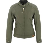 Helstons Jody Giacca tessile moto da donna, verde-marrone, taglia S per donne