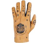 Helstons Kustom Guanti da moto, marrone, Taglia 13