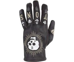 HELSTONS Kustom Guanti da moto, nero, 13