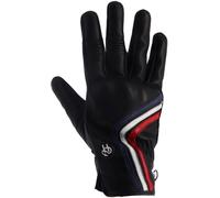 Helstons Line Guanti da moto, nero-bianco-rosso-blu, taglia 4XL per maschi