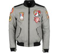 Helstons Lynx Giacca tessile moto, argento, taglia XL per maschi